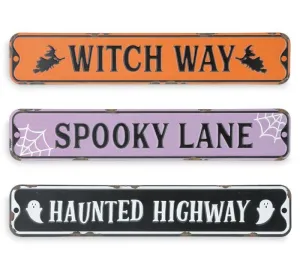 16" Halloween Street Signs