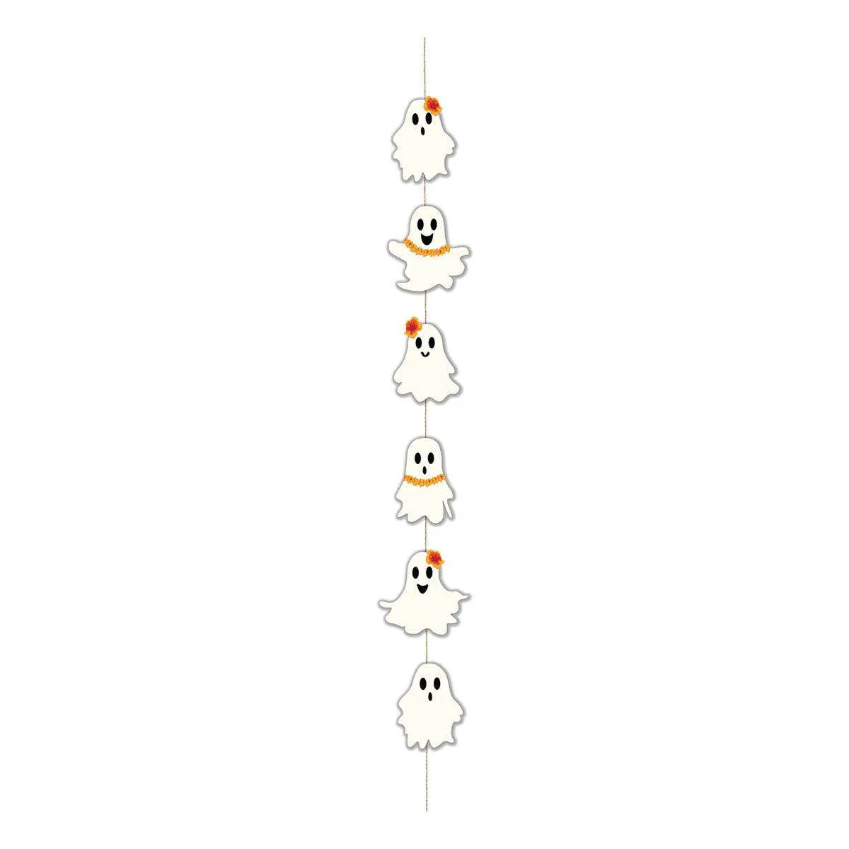 40in Aloha Ghost Wooden Garland