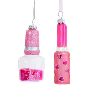 4.75" Nail Polish/Lipstick Ornament