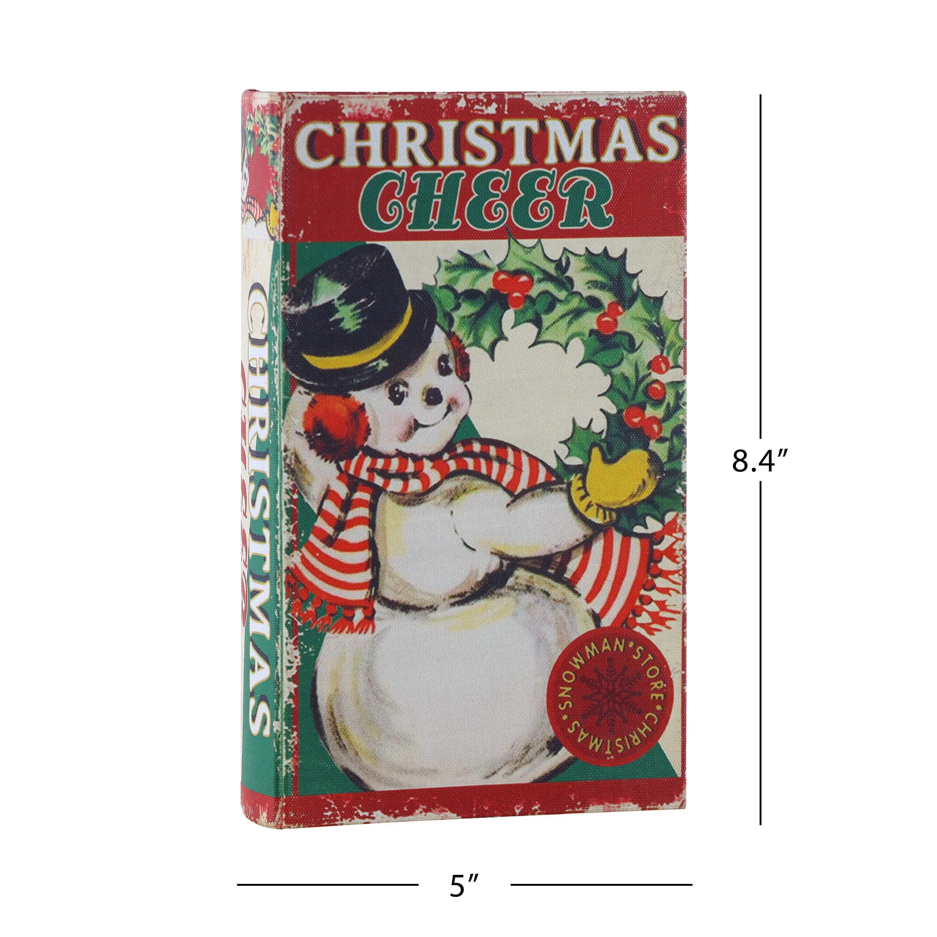 8 in. Vintage Storage Box - Snowman