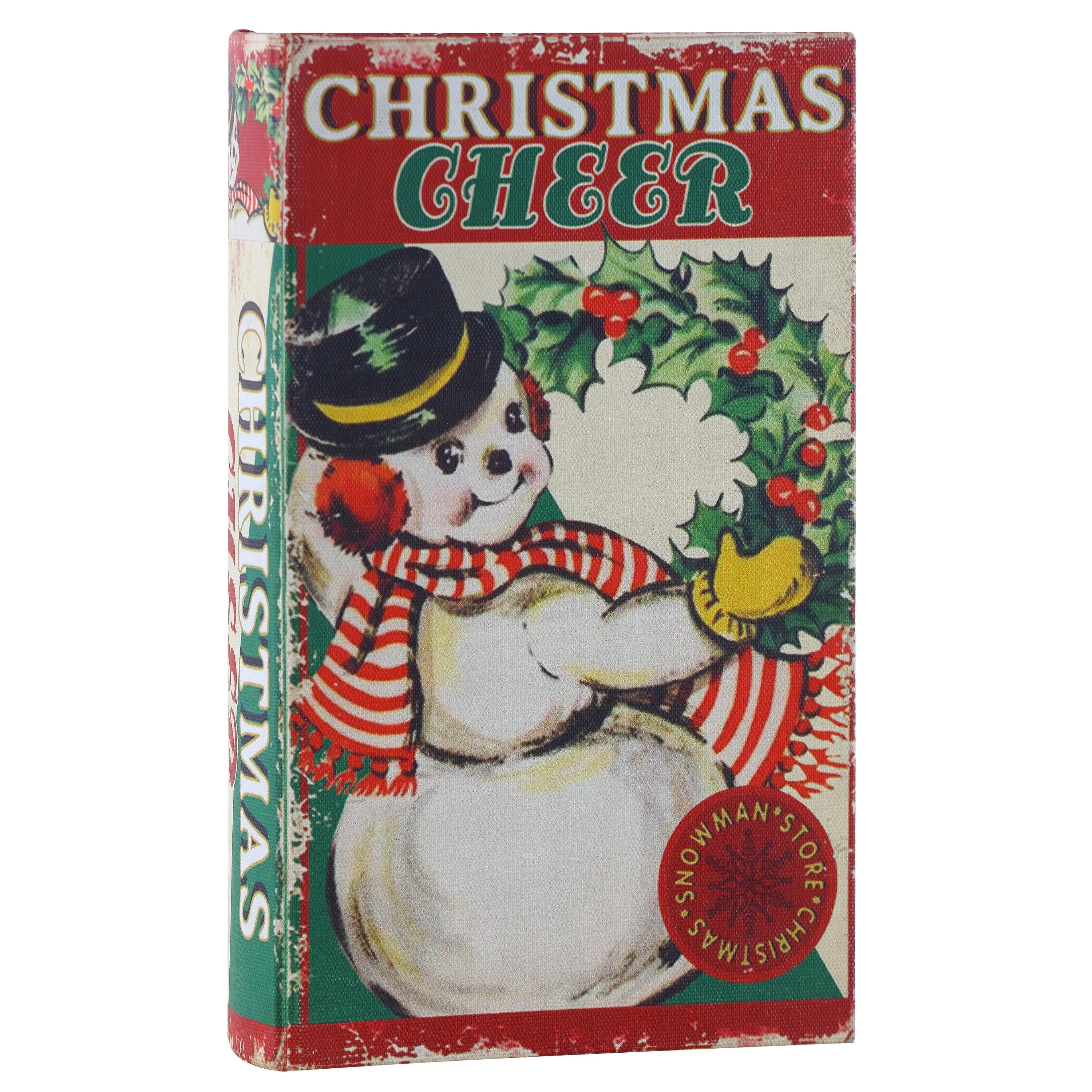 8 in. Vintage Storage Box - Snowman