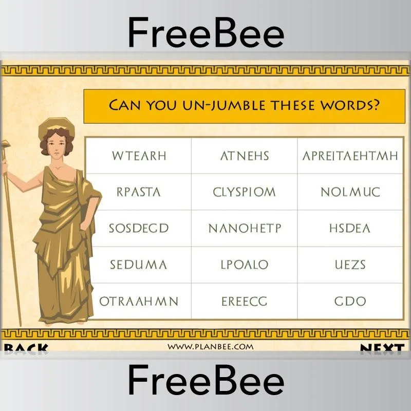 Ancient Greece Brain Teasers