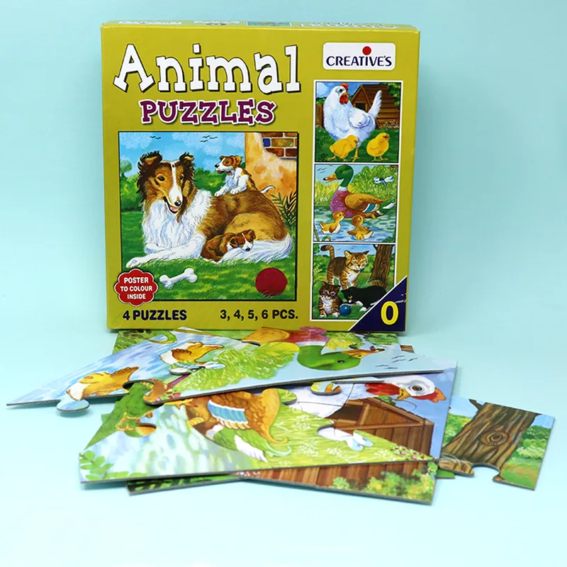 Animal Puzzle (Series 0) | Set of 4 Jigsaw Puzzles