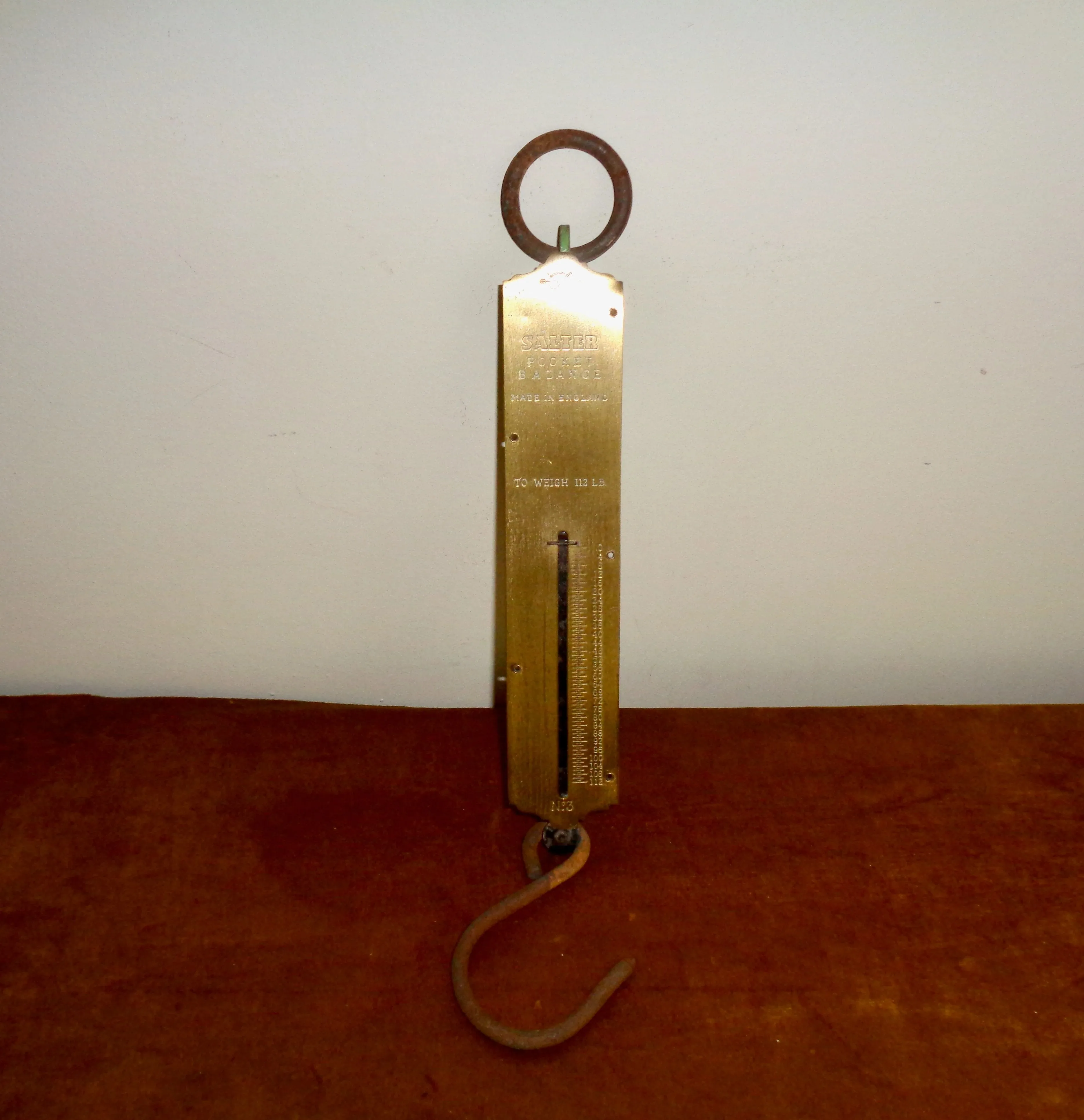 Antique Salter Spring Balance No.3 112 lbs Weight