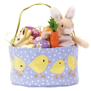 Baby Chicks Canvas Easter Basket