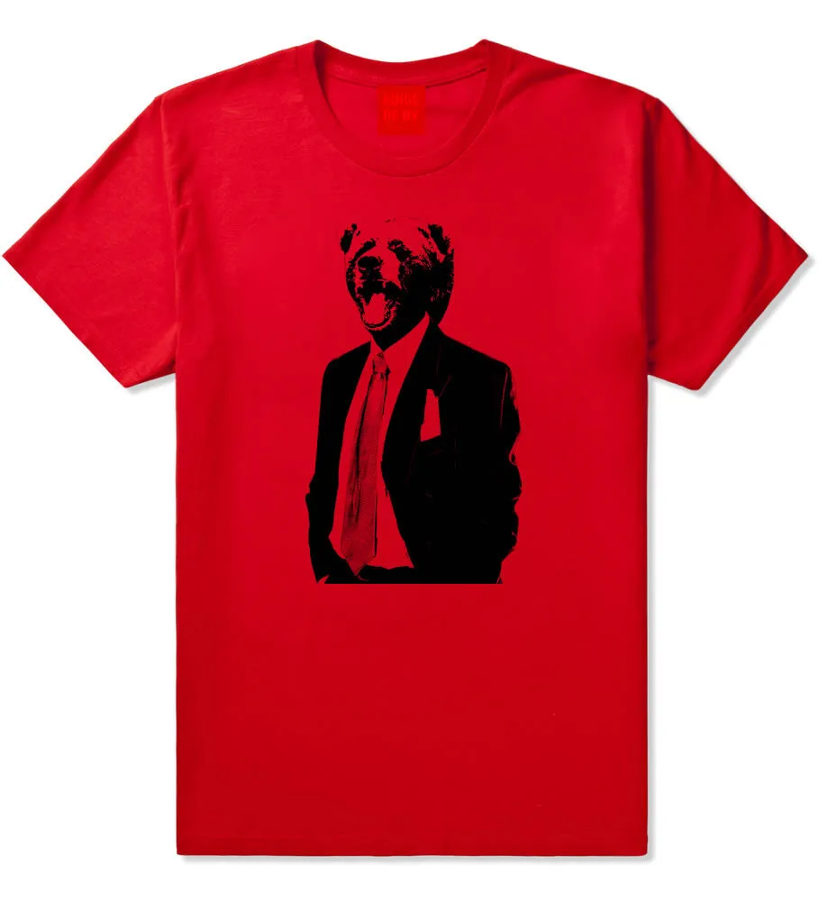 Bear In Suit Funny T-Shirt