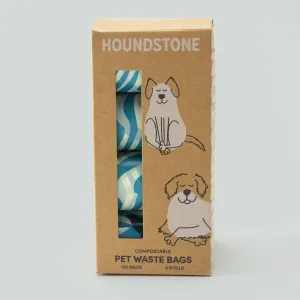 Biodegradable Dog Poop Bags, Pack of 8 Rolls - Eco-Friendly