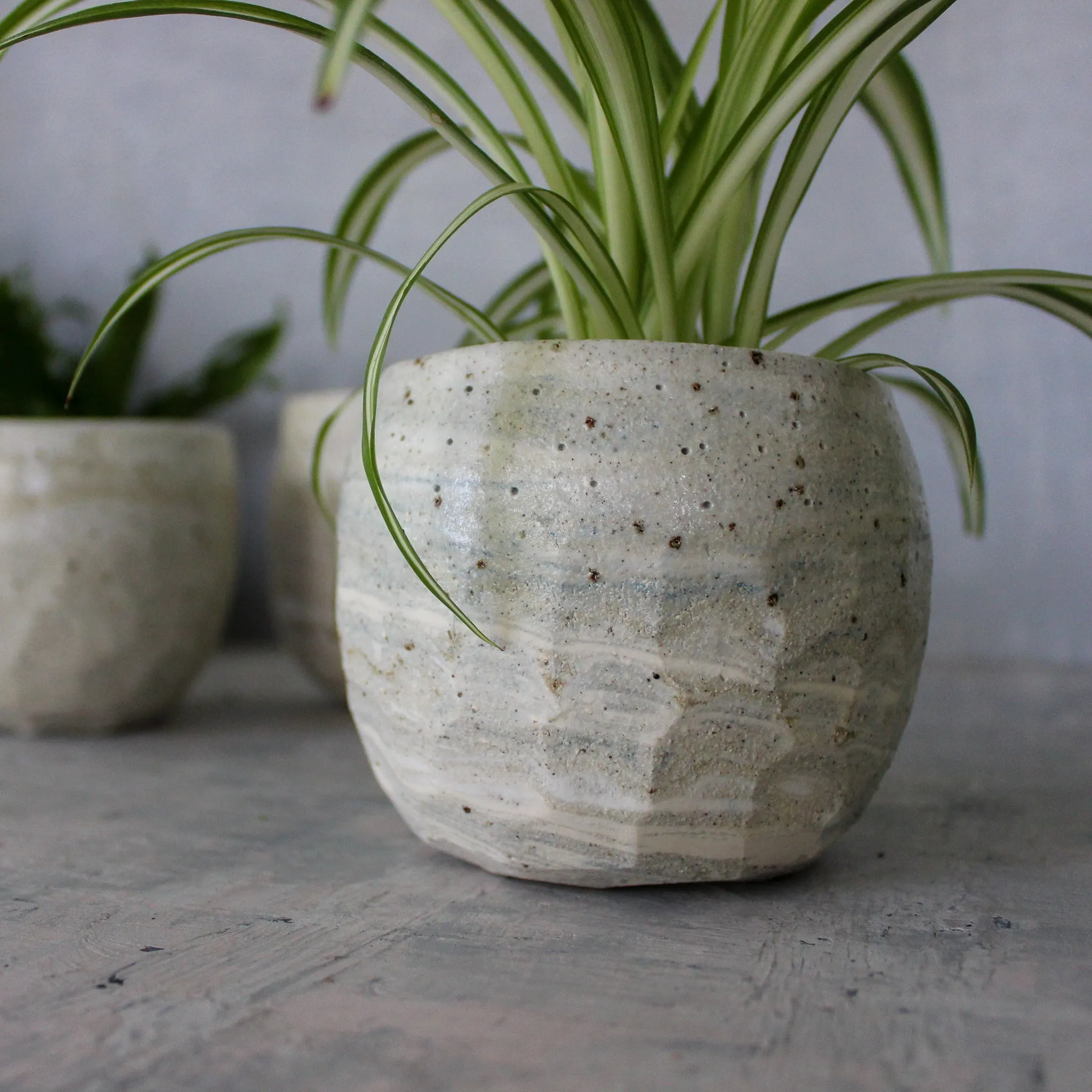 Ceramic Planters Marbled