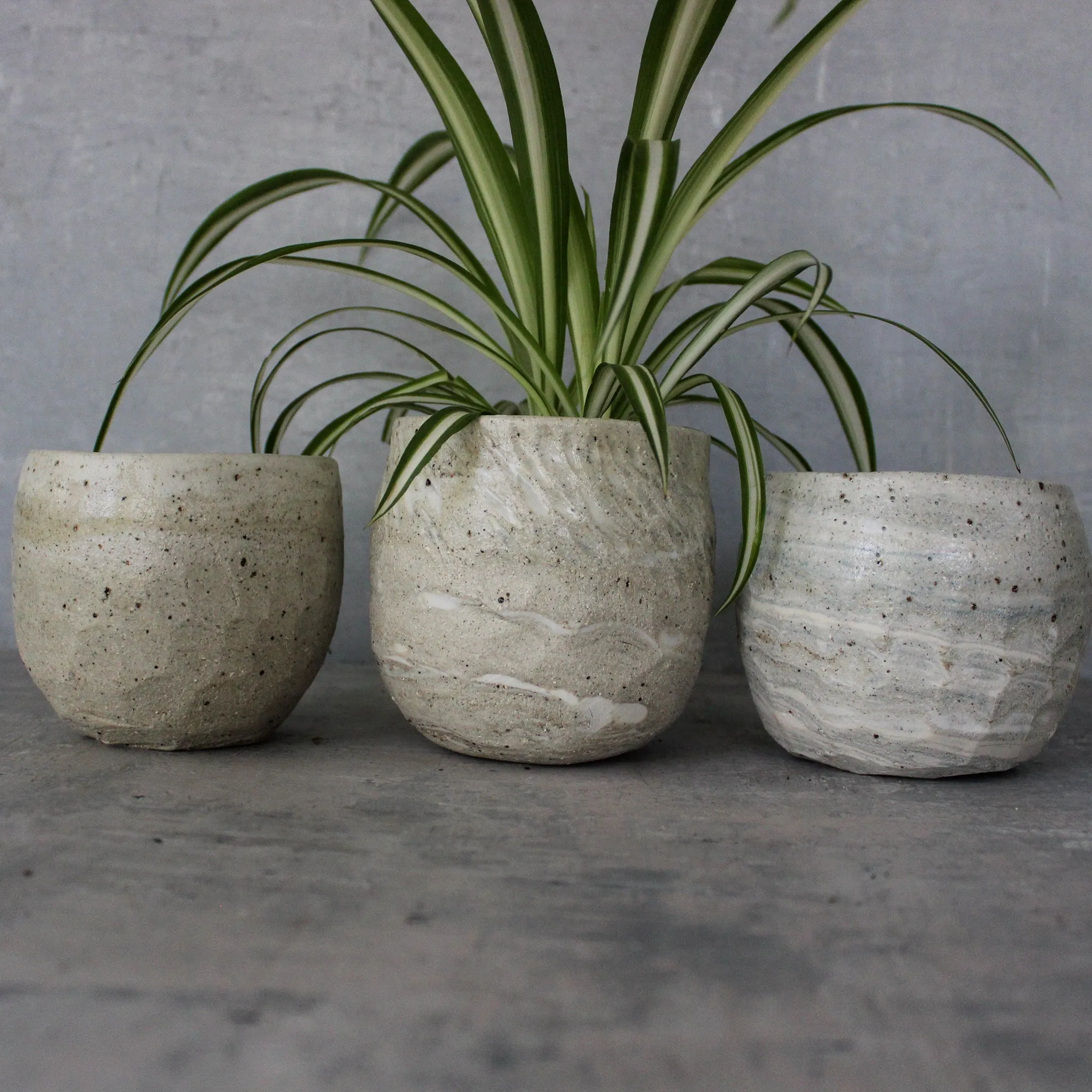 Ceramic Planters Marbled