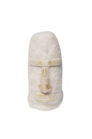 De Kulture Handmade Premium Wool Felt Easter White Island Eco Friendly Needle Felted Stuffed Eastertide Ornament Ideal for Home Office Party Decoration Holiday Décor,3.5x7.5 (DH) Inches