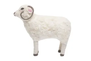 De Kulture Handmade Premium Wool Felt Ram Eco Friendly Needle Felted Stuffed Easter Ornament Ideal for Home Office Party Decoration Holiday Décor,9x3x8 (LWH) Inches