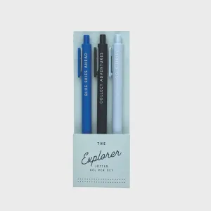 Explorer Jotter Gel Pen Set of 3