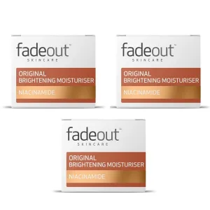 Fade Out Original Brightening Day Moisturiser & Niacinamide Exfoliatin 50ml x 3