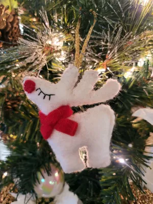 Felt Reindeer Ornament