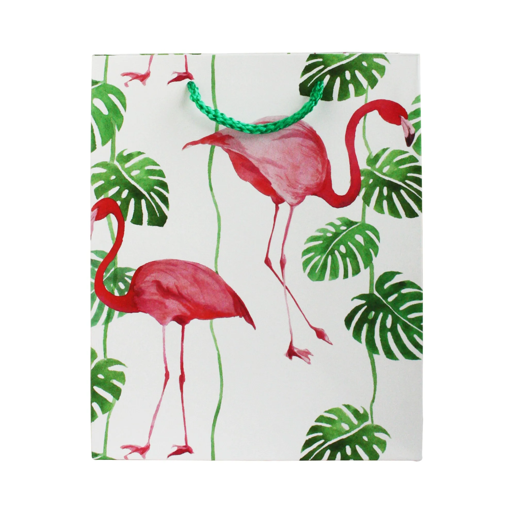 Floral & Flamingo Print Gift Bags - Set Of 4, (Sizes Available)