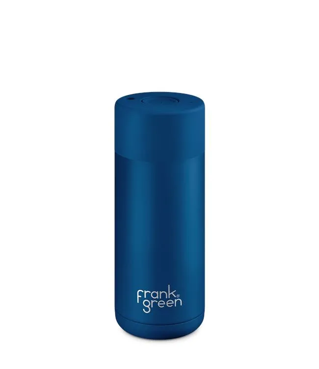 Frank Green 16oz Reusable Bottle Button (Deep Ocean)