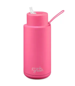 Frank Green 34oz Reusable bottle (Neon Pink)