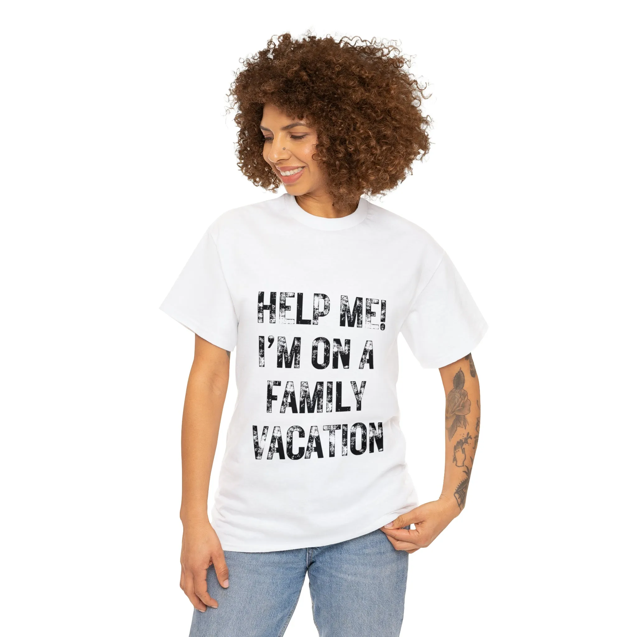 Funny T-Shirt | Help Me I'm On A Family Vacation |