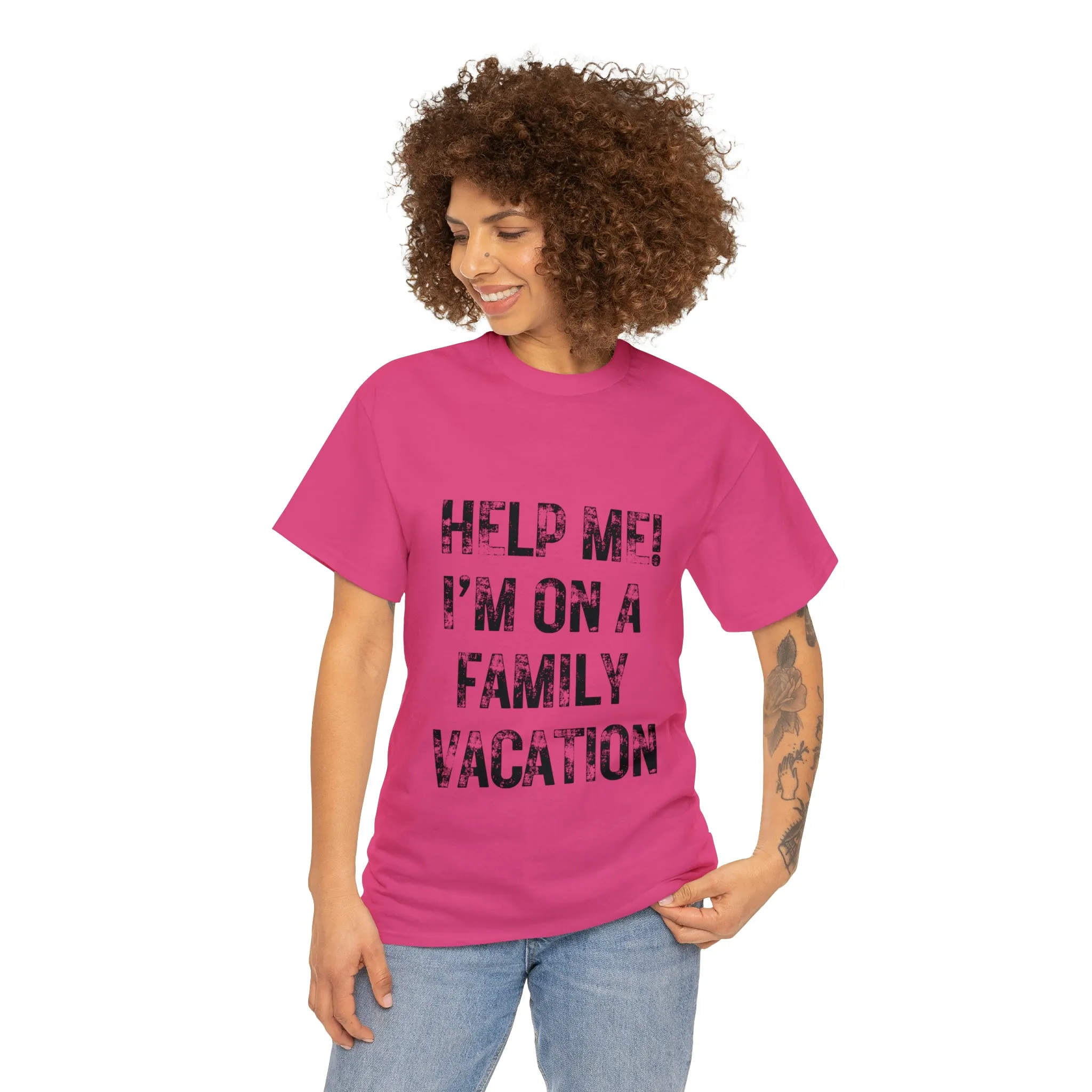 Funny T-Shirt | Help Me I'm On A Family Vacation |