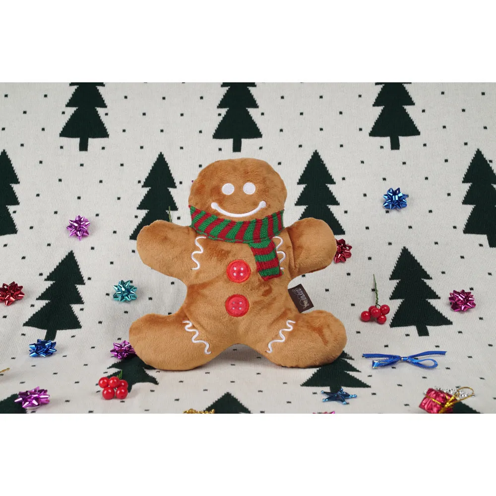 Gingerbread Man Dog Plush Toy