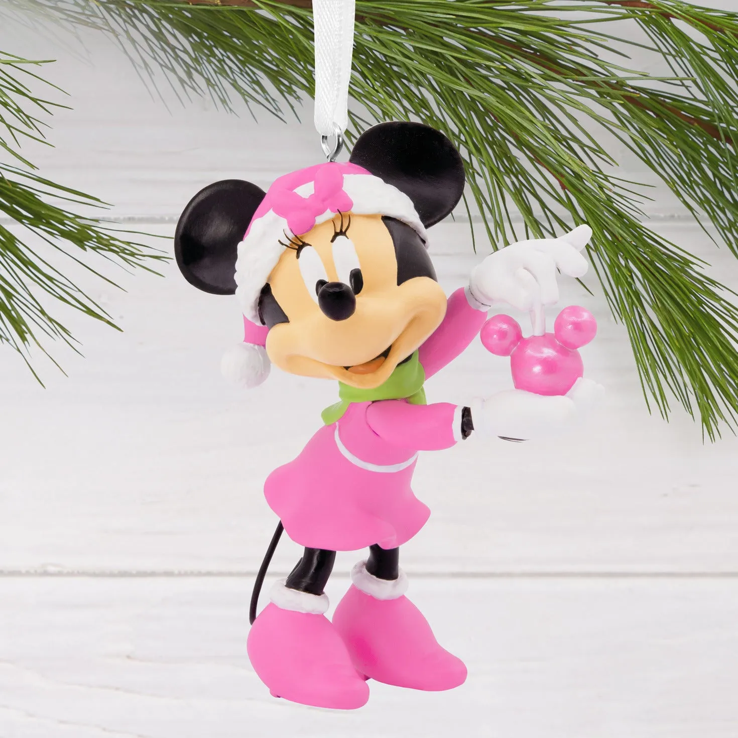 Hallmark Christmas Ornament - Disney Minnie Mouse Holding Ornament