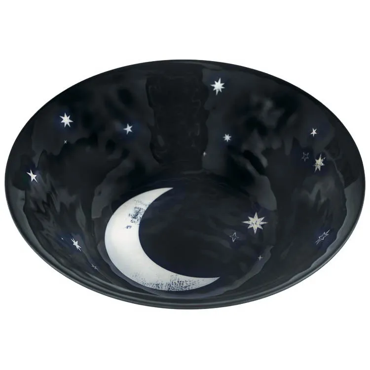 Halloween Classic Black & White Melamine Serving Bowl