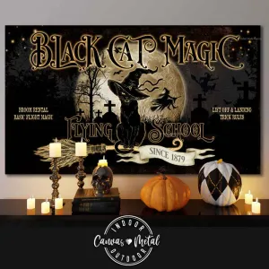 Halloween Wall Decor - Black Cat Magic - Hocus Pocus