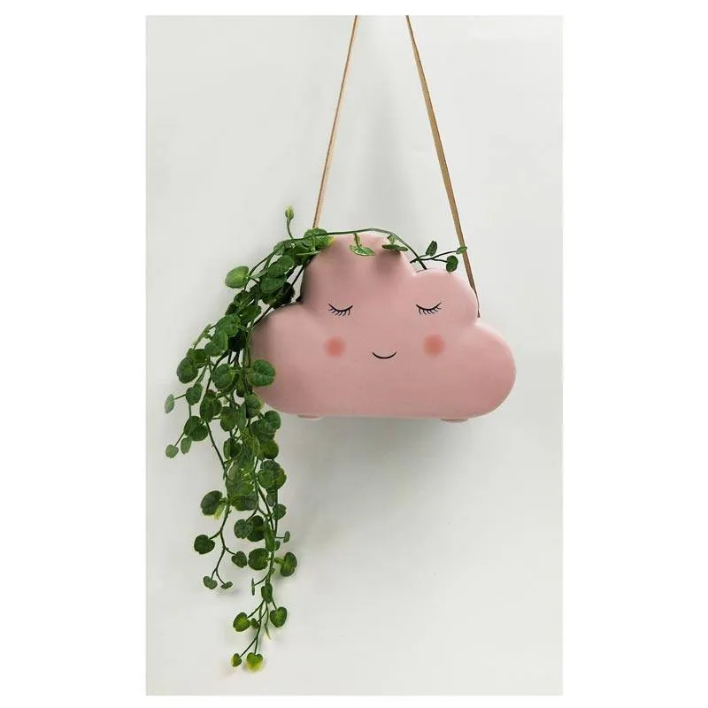 Hanging Cloud Planter - Pink