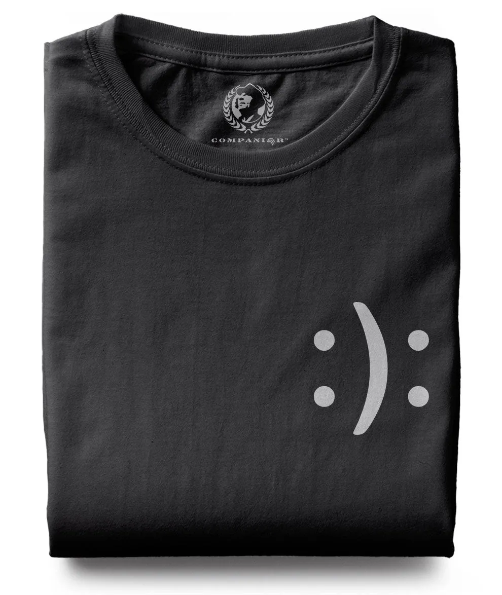 Happy? Or Sad? ― T-Shirt - Schwarz