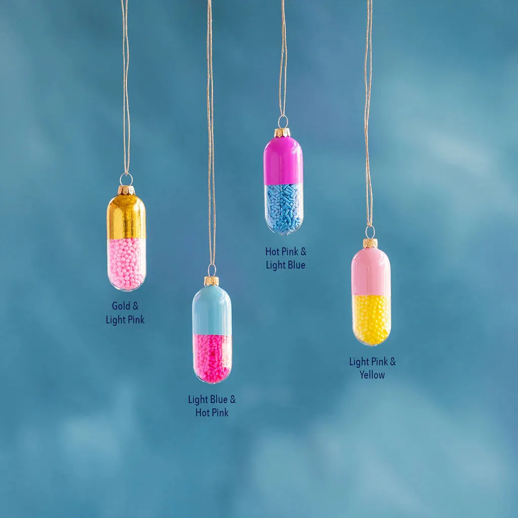 Happy Pills Ornament By Glitterville