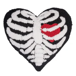 Heart Rib Hooked Pillow