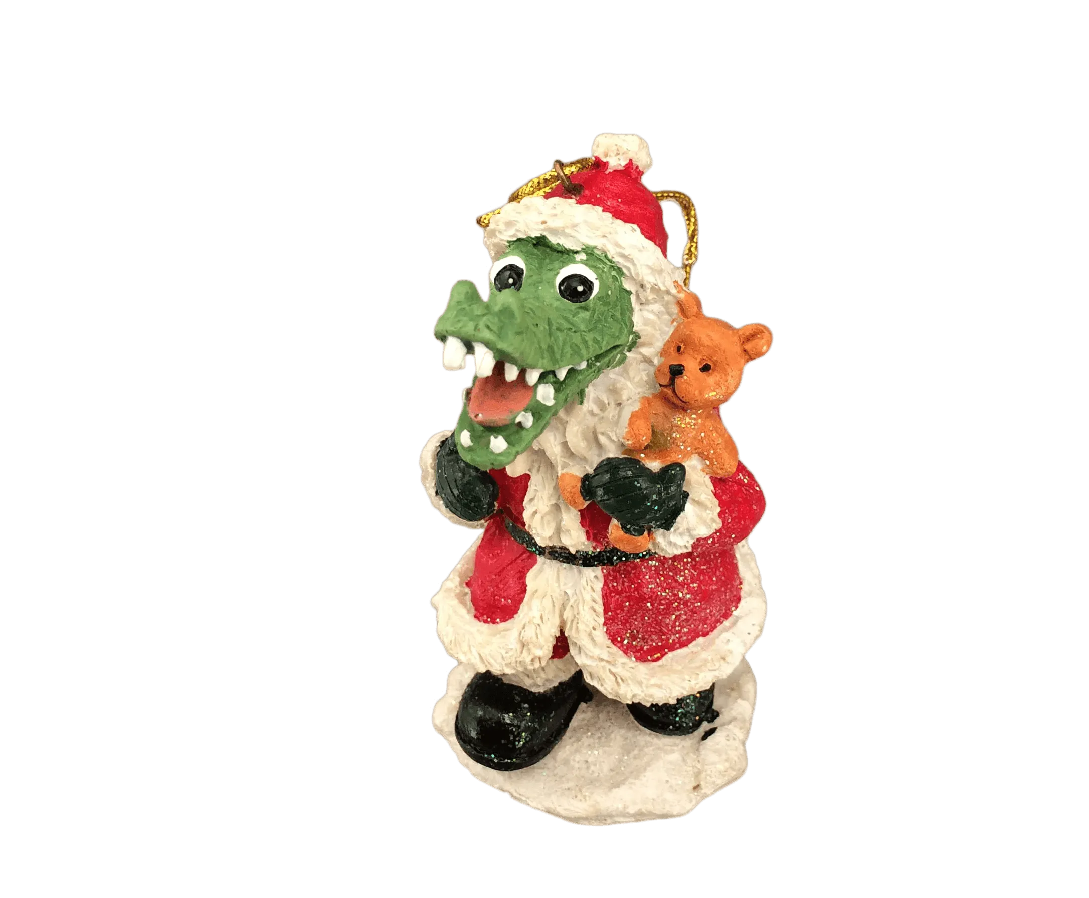 Holiday Cheer Alligator Ornaments and Figurines - 3 in set or purchase individually!