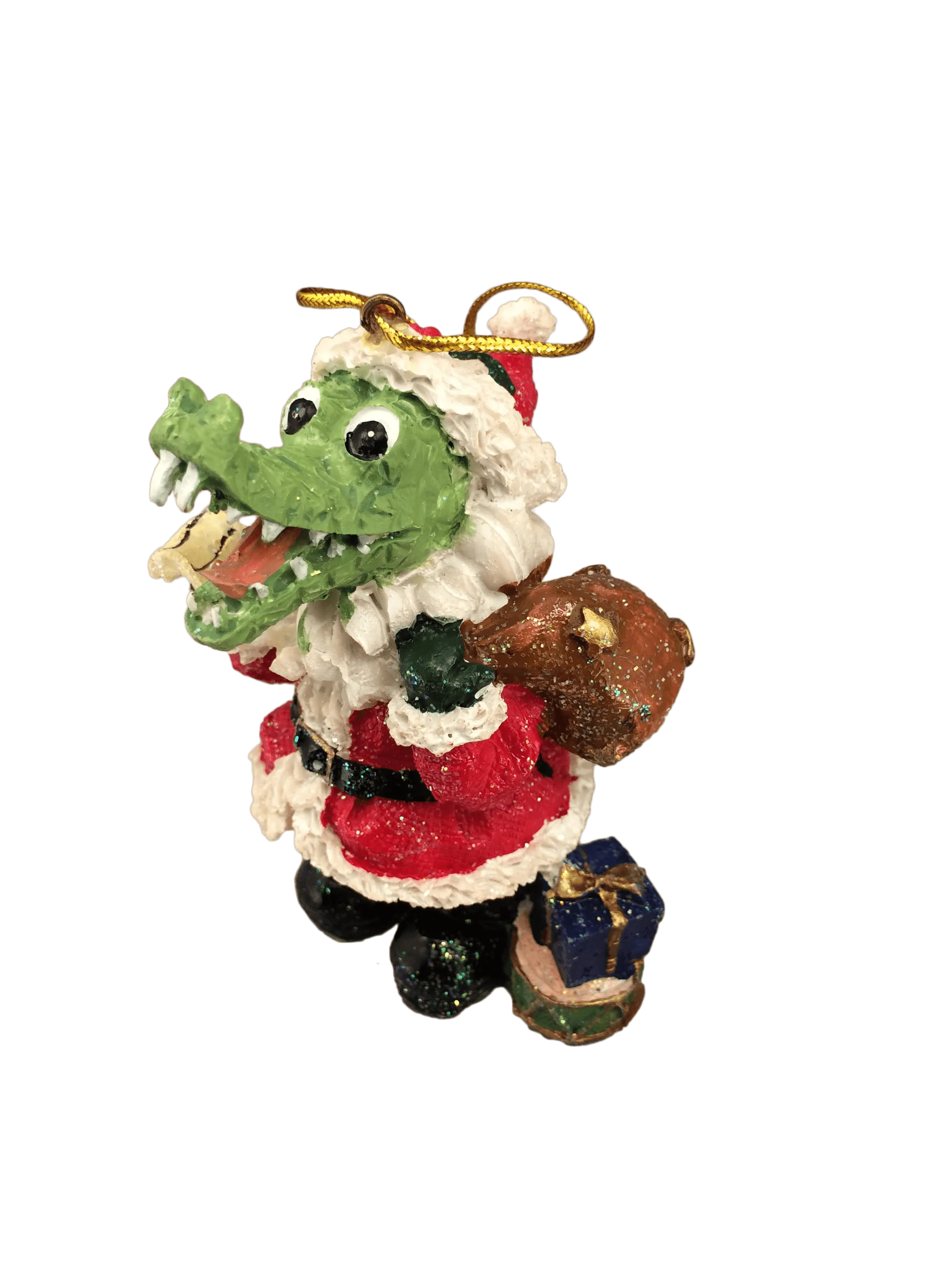 Holiday Cheer Alligator Ornaments and Figurines - 3 in set or purchase individually!