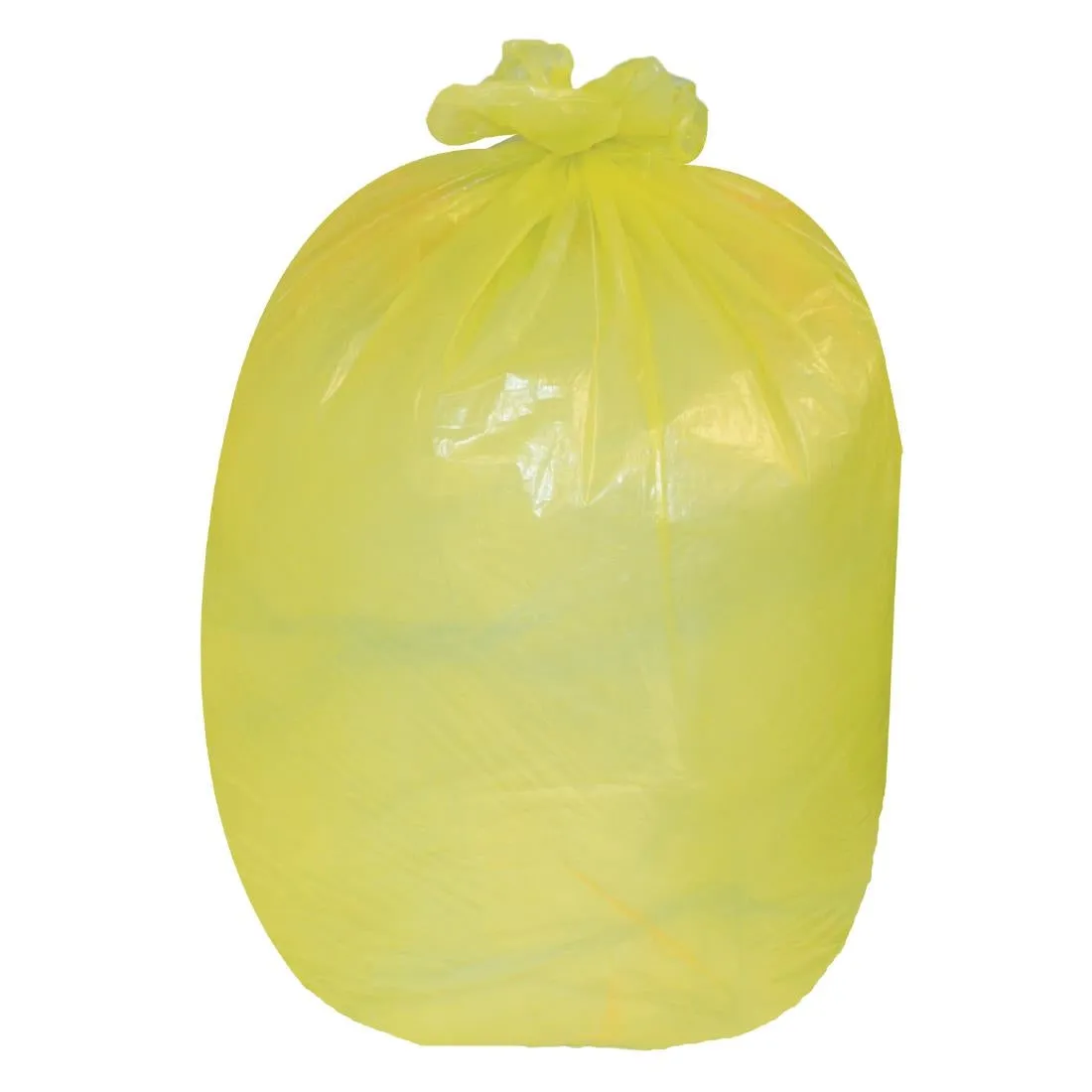 Jantex Large Medium Duty Yellow Bin Bags 80Ltr (Pack of 200) - GK684