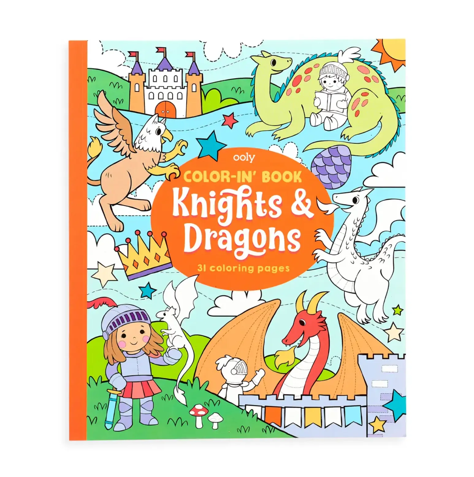 Knights & Dragons Coloring Book