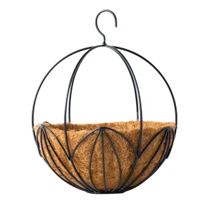 Leeds Metal Sphere Hanging Planter