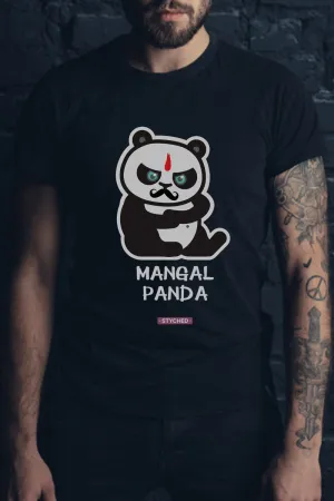 Mangal Panda Graphic T-Shirt Black Color