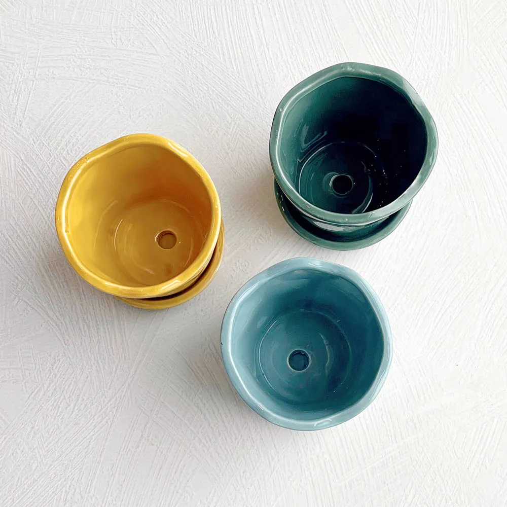 Mini Pot & Saucer by Danica