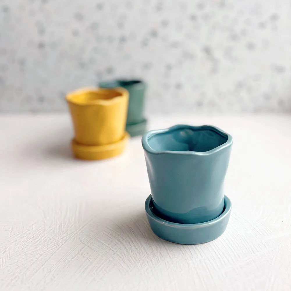 Mini Pot & Saucer by Danica