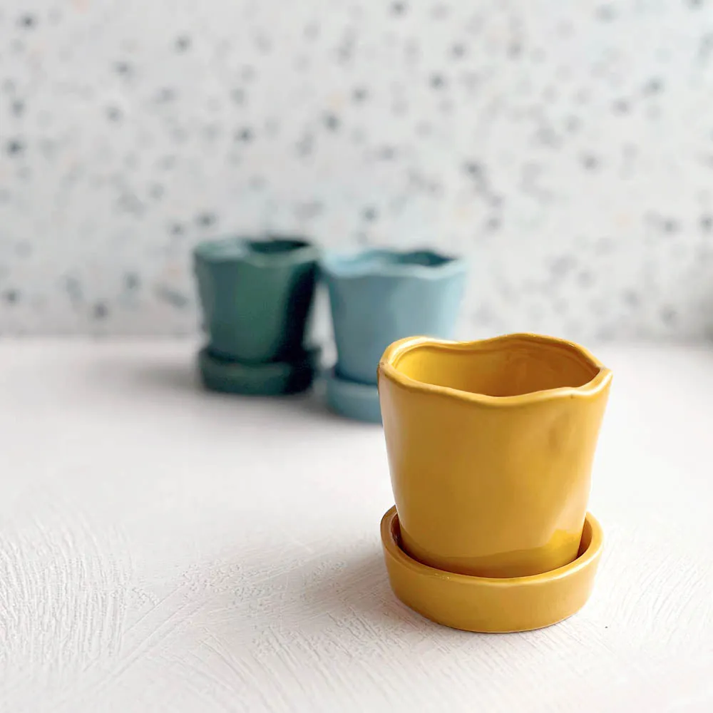 Mini Pot & Saucer by Danica