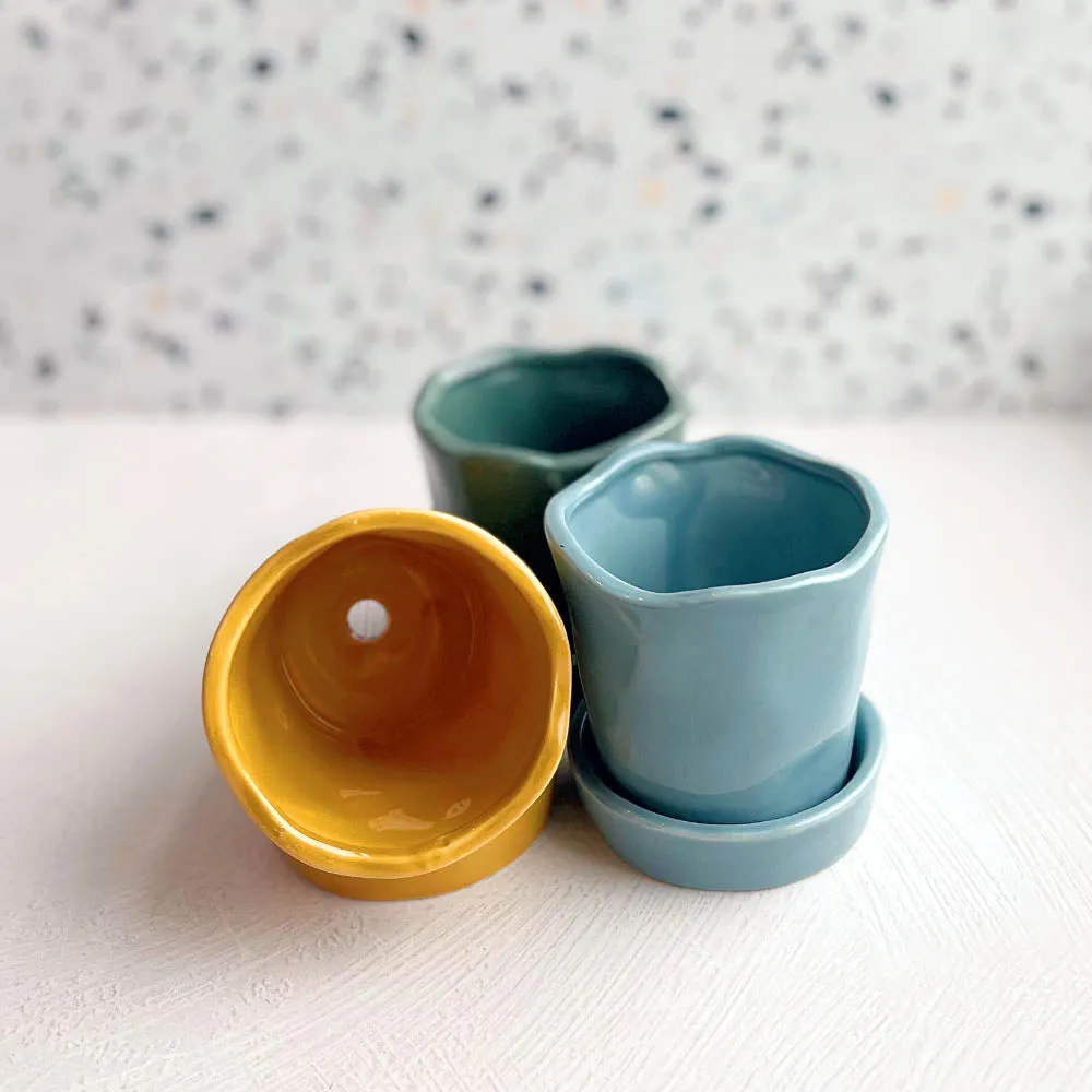 Mini Pot & Saucer by Danica