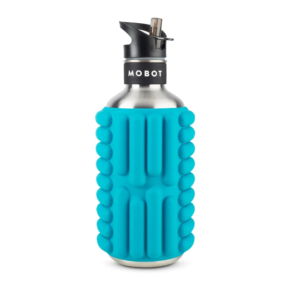 Mobot Big Bertha 1.2L Foam Roller Water Bottle-Aqua