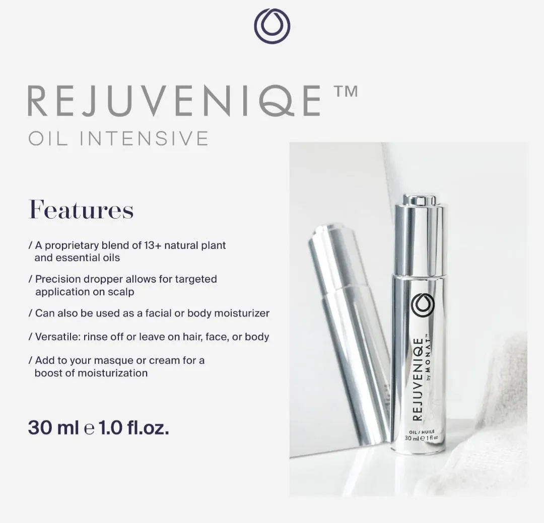 MONAT REJUVENIQE® Oil Multi-Purpose Hair & Skin Treatment with 13  Natural Plant and Essential Oils, Hydrates and Strengthens, 30 ml (1.0 fl.oz.)