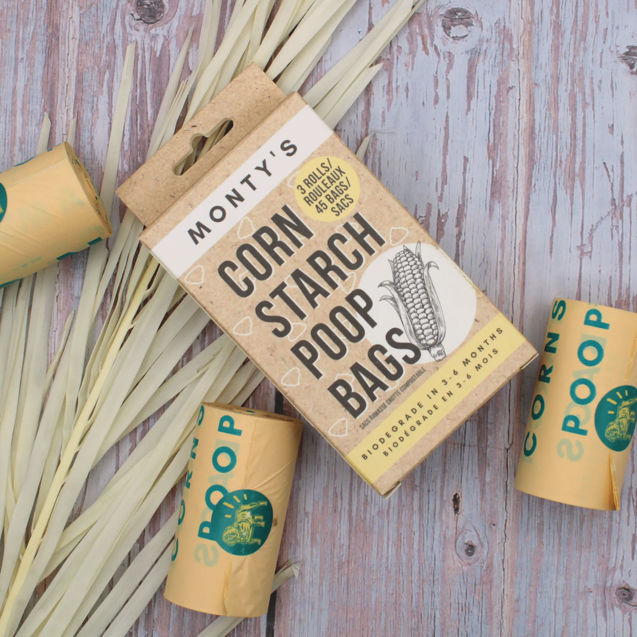 Monty's Compostable Corn starch Poop Bags