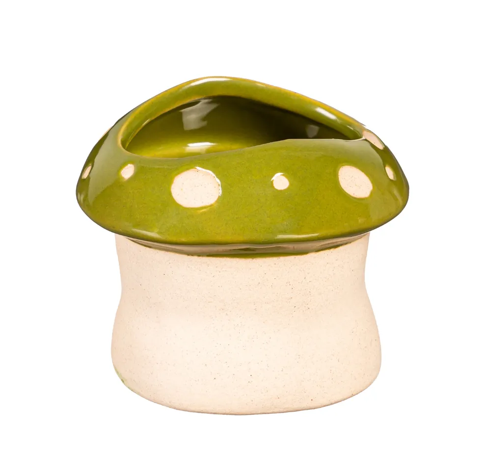 Mushroom Ceramic Planter, 3 Colors