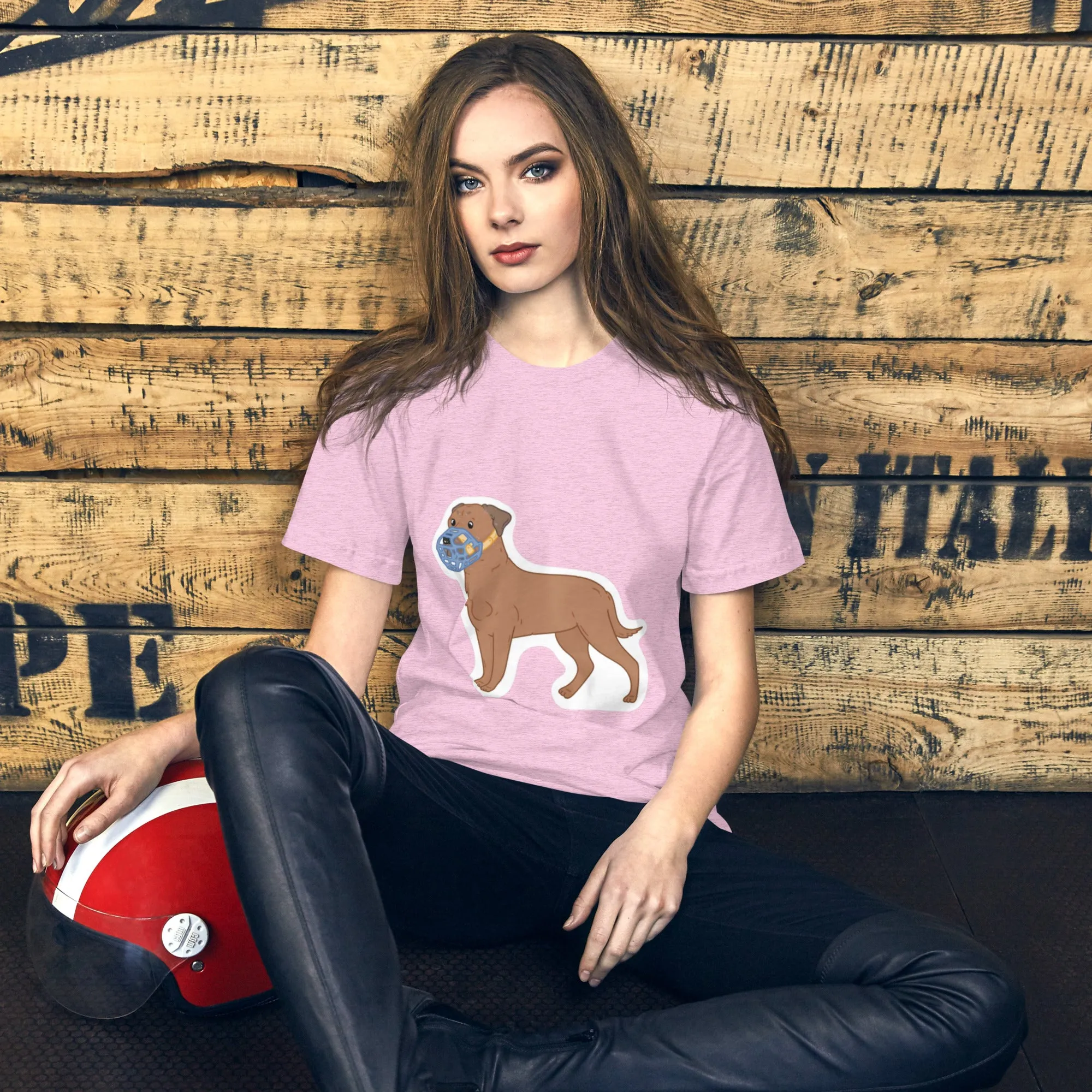 Muzzled bully breed t-shirt