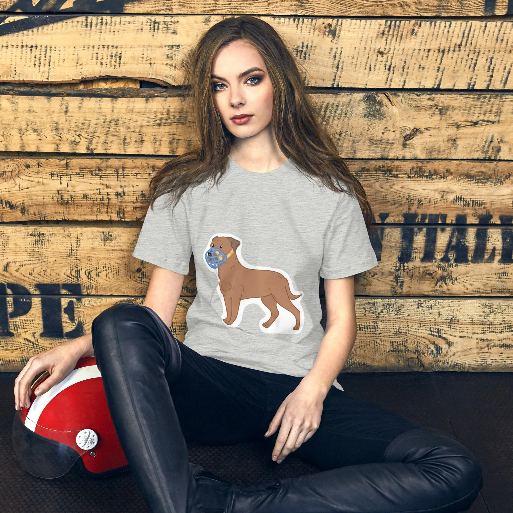 Muzzled bully breed t-shirt