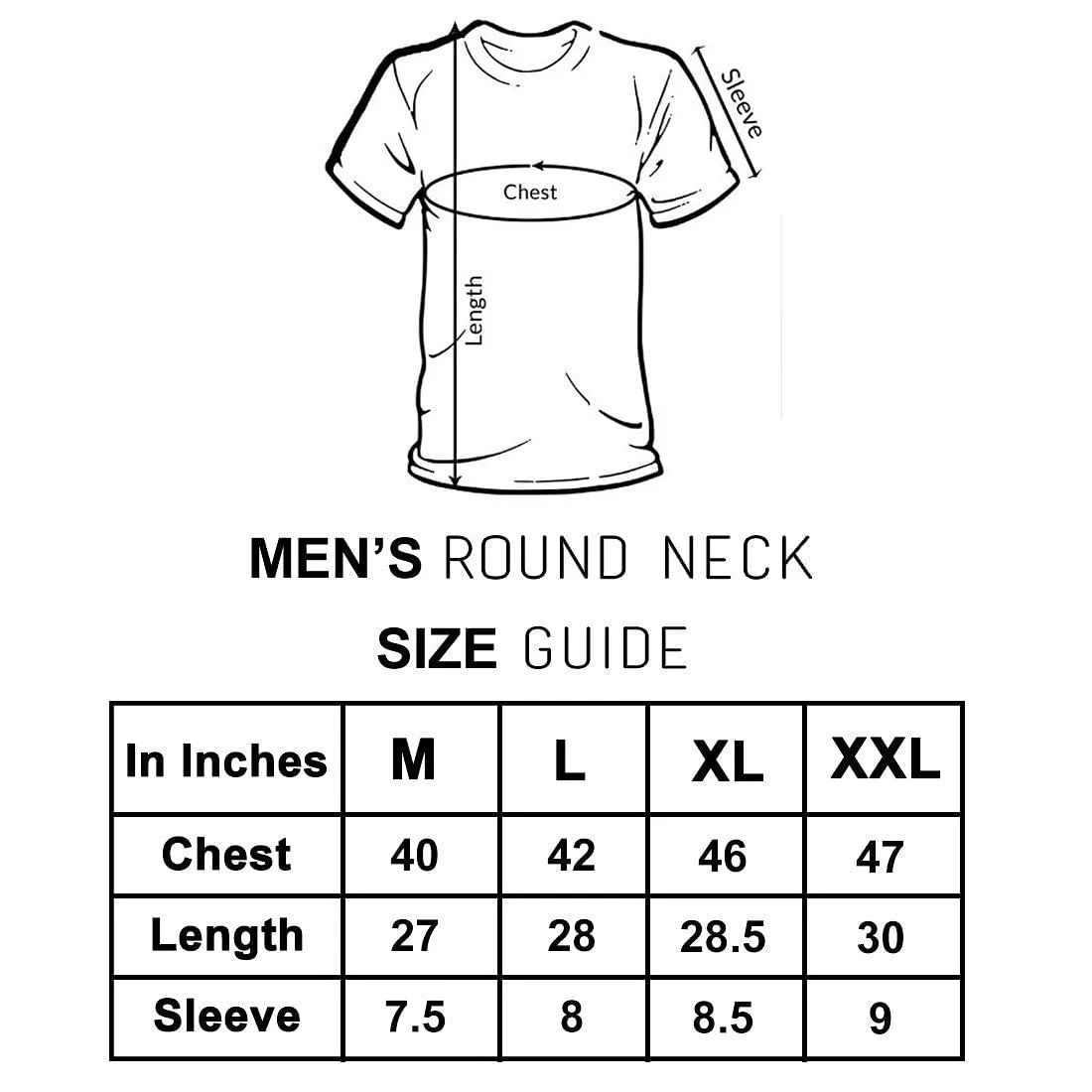 Nutcase Designer Round Neck Men's T-Shirt Wrinkle-Free Poly Cotton Tees - 0 Percent Interest