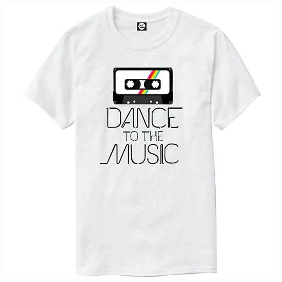 Nutcase Designer Round Neck Men's T-Shirt Wrinkle-Free Poly Cotton Tees - Dance to The Music