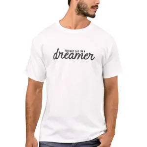 Nutcase Designer Round Neck Men's T-Shirt Wrinkle-Free Poly Cotton Tees - Dreamer